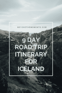 Iceland road trip pin