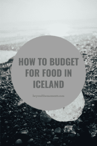 Budget for food in Iceland pin