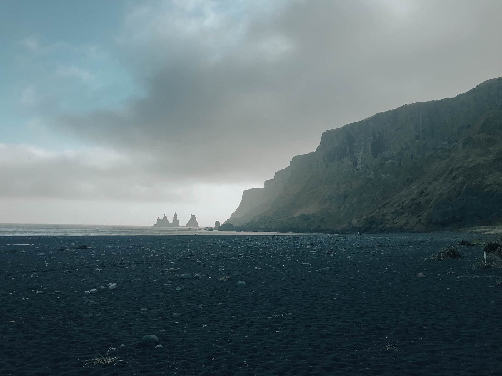 Vik black sand beach