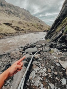 Hidden hot springs Iceland