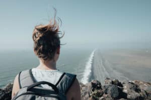 Overview of Reynisfjara Black Sand Beach