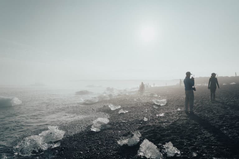 Glacier Lagoon and Diamond Beach in Iceland