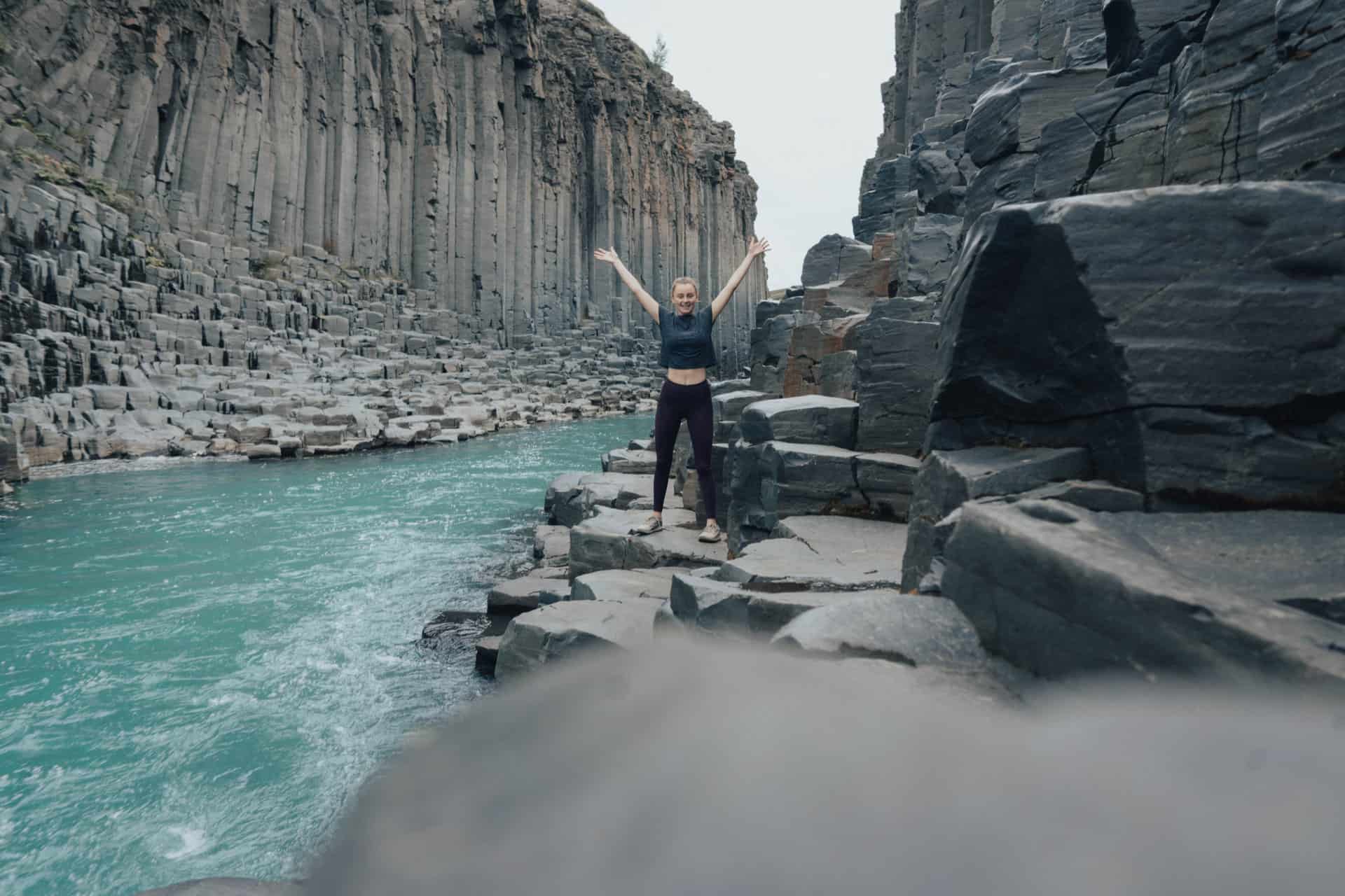 studlagil canyon in northern Iceland