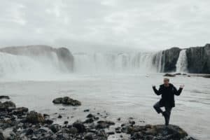 Iceland road trip Goðafoss waterfall