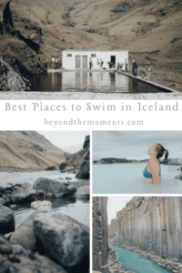 Best places to swim in Iceland pin