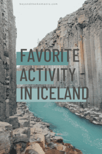 Favorite activity in Iceland pin