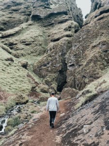 Raudfeldsgja gorge Snaefellsnes Iceland