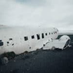 Side view of DC-3 plane wreck