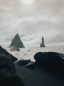 Iceland Reynisfjara black sand beach