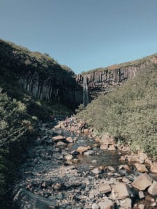 Iceland Svartifoss waterfall