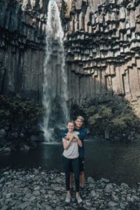 Iceland Svartifoss waterfall hike