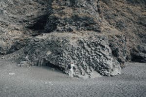 Iceland Reynisfjara basalt rock columns