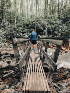 West Virginia Endless Wall trailhead