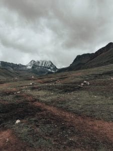 Rainbow Mountain Peru trail