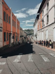 City streets Quito