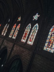 Basilica windows Quito