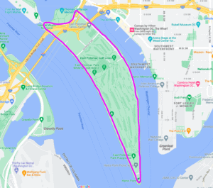 Hains Loop Loop Trail map