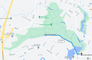 Fore River Sanctuary Dentistry to Lowland trail