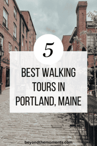 Walking Tours Portland Maine pin