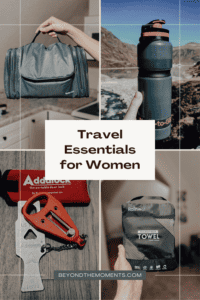 Travel essentials for women pin