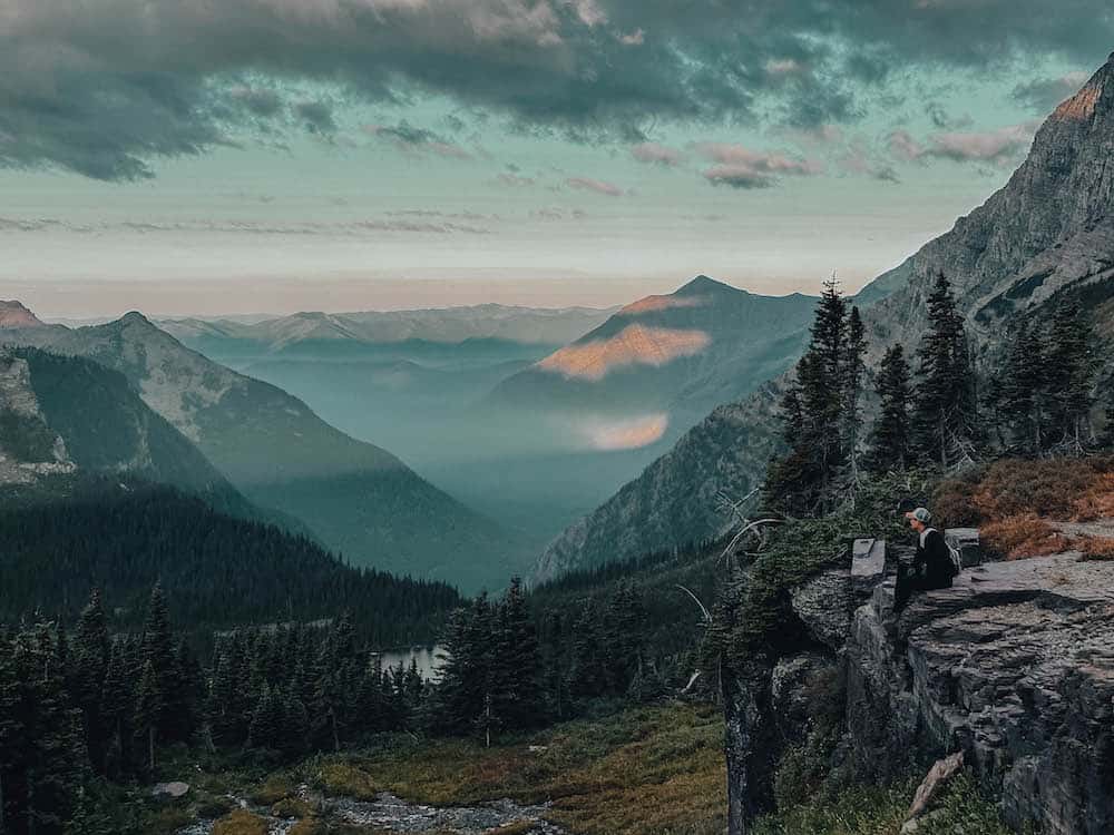 Glacier hikes at sunrise