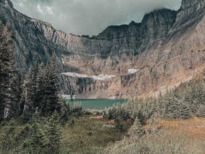 View of Iceberg Lake from the trail