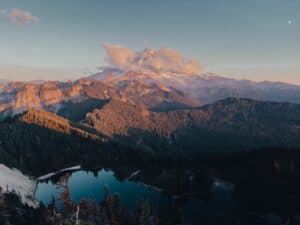 Tolmie Peak Trail at sunset